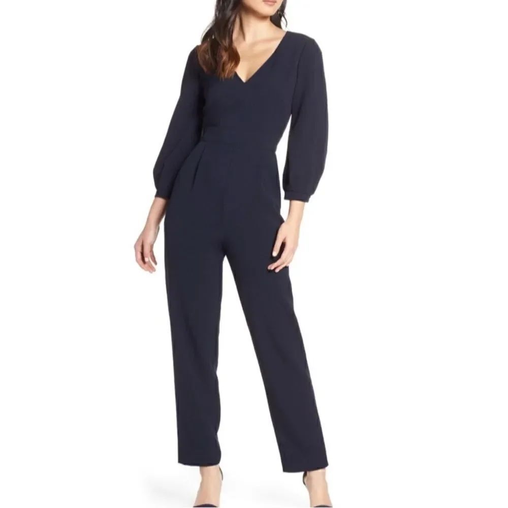 Eliza J Blue Jumpsuit Pants